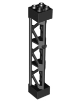 LEGO 95347 Black Support 2 x 2 x 10 Girder Triangular Vertical