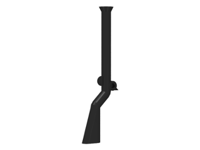 LEGO 2561 Black Minifigure, Weapon Gun, Pirate Flintlock Musket