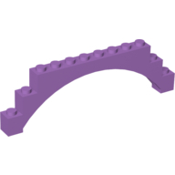 LEGO 6108 Medium Lavender Arch 1 x 12 x 3