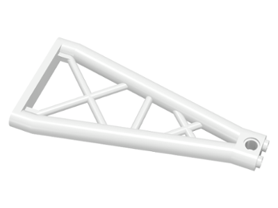 LEGO 64449 White Support 1 x 6 x 10 Girder Triangular