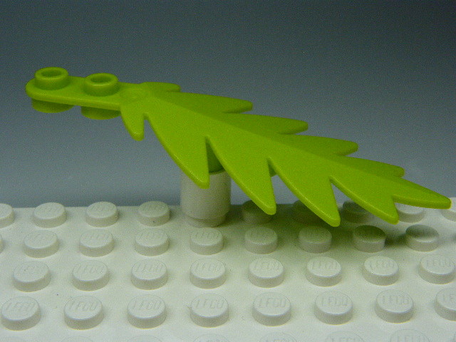 LEGO 6148 Lime Plant, Tree Palm Leaf Small 8 x 3