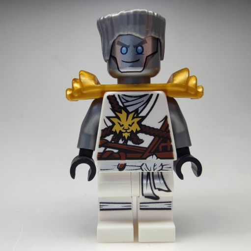 LEGO njo0306 Zane (Honor Robe) - Day of the Departed, Hair and Pearl Gold Shoulder Armor
