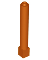 LEGO 43888 Dark Orange Support 1 x 1 x 6 Solid Pillar