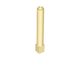 LEGO 43888 Tan Support 1 x 1 x 6 Solid Pillar