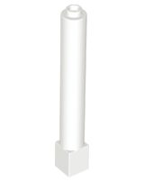 LEGO 43888 White Support 1 x 1 x 6 Solid Pillar