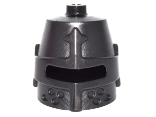 LEGO 89520 Pearl Dark Gray Minifigure, Headgear Helmet Castle