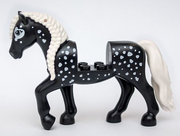 LEGO bb1279c02pb01 Horse with 2 x 2 Cutout and Movable Neck