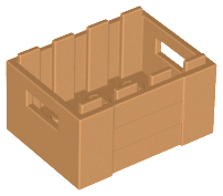 LEGO 30150 Medium Nougat Container, Crate 3 x 4 x 1 2/3 with Handholds