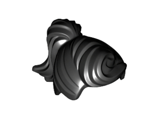 LEGO 13785 Black Minifigure, Hair Female Ponytail and Fringe