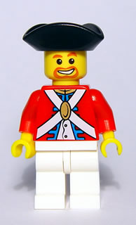 LEGO pi123 Imperial Soldier II - Officer, Brown Beard