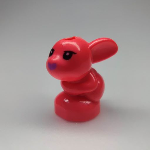 LEGO 18852pb03 Coral Bunny / Rabbit, Friends, Baby