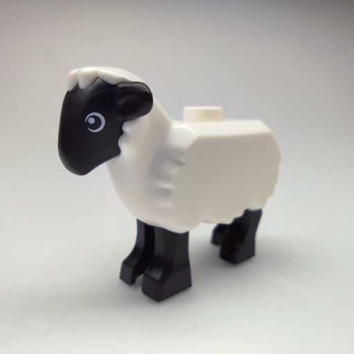 LEGO 74188pb01 Sheep with Black Head and Legs