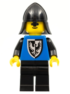 LEGO cas101a Black Falcon - Black Legs, Black Neck-Protector, Shield Bottom Round