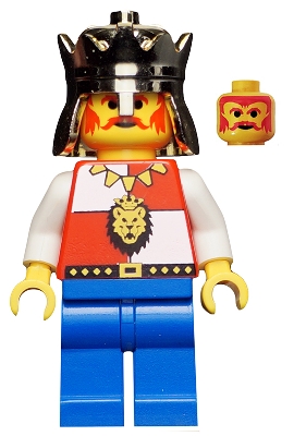 LEGO cas060a Royal Knights - King, with Blue Legs without Cape and Plume
