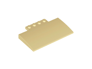 LEGO 15625 Tan Slope, Curved 5 x 8 x 2/3 with Four Studs