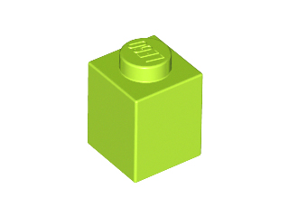 LEGO 3005 Kostka 1x1 světle zelená