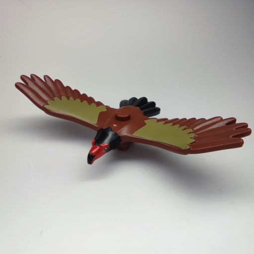 LEGO 37543pb02 Eagle with Red and Black Head