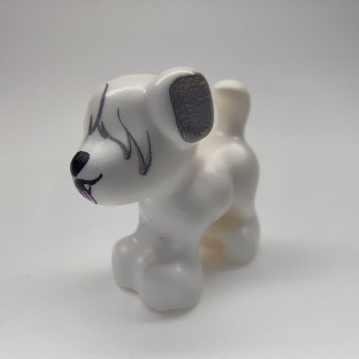LEGO 93088pb06 Dog, Friends, Puppy, Standing with Fur over Eyes