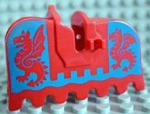 LEGO 2490pb02 - BRNĚNÍ NA KONĚ /Blue Dragons/