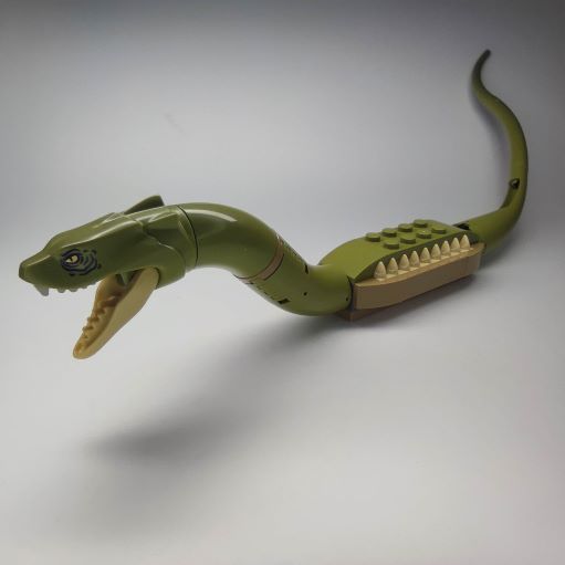 LEGO basilisk03 - Snake, Harry Potter (Basilisk with Tan Mouth)