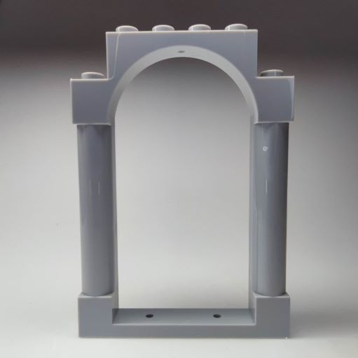 LEGO 40066 Light Bluish Gray, Frame 1 x 6 x 7 Rounded Pillars