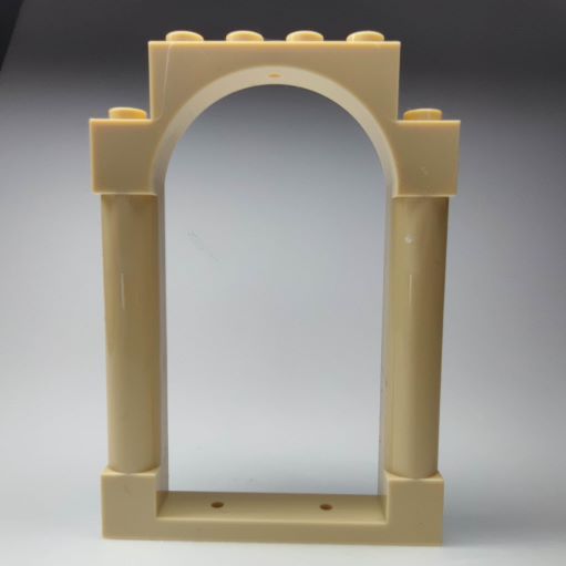 LEGO 40066 Tan Door, Frame 1 x 6 x 7 Rounded Pillars