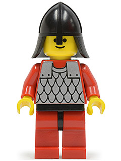 LEGO cas162 Scale Mail - Red with Red Arms