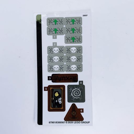 LEGO 71722stk01 Sticker Sheet for Set 71722