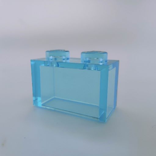 LEGO 3065 Trans-Light Blue Brick 1 x 2