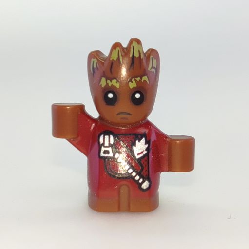 LEGO sh0381 Groot - Baby, Red Outfit with Zipper