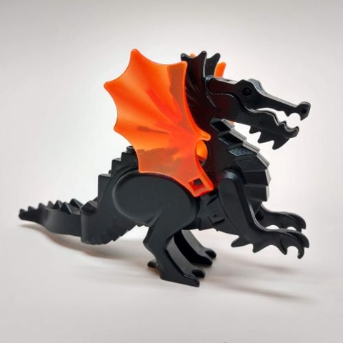 LEGO 6129c04 Dragon, Classic with Trans-Neon Orange Wings