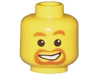 LEGO 3626bpb0023 - Minifigure, Head Beard Around Mouth
