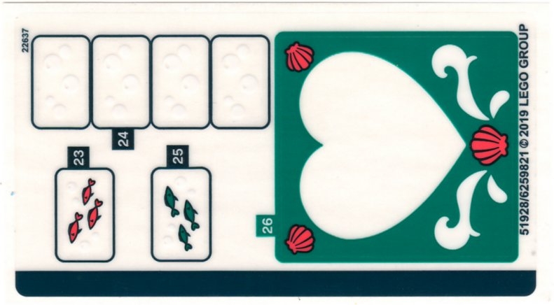 LEGO 41380stk02 Sticker Sheet for Set 41380