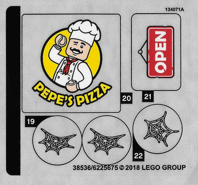 LEGO 76108stk02 Sticker Sheet for Set 76108