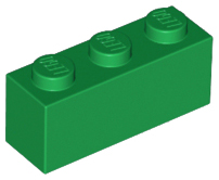 LEGO 3622 Green Brick 1 x 3