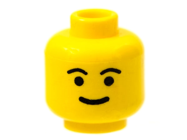LEGO 3626bp05 Minifigure, Head Standard Grin