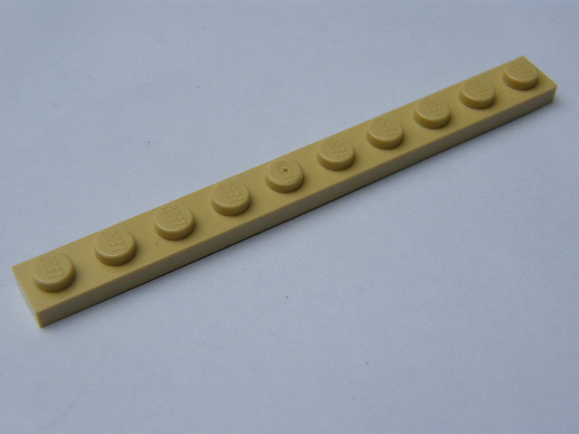 LEGO 4477 Tan Plate 1 x 10