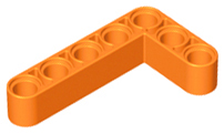 LEGO 32526 Orange Technic, Liftarm, Modified Bent Thick L-Shape 3 x 5