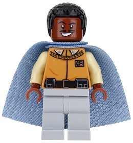 LEGO sw0818 Lando Calrissian - General Insignia (Light Bluish Gray Legs)