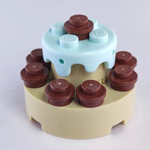 LEGO dort s pistáciovou polevou