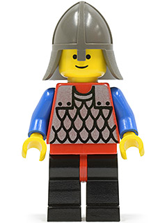 LEGO cas150 Scale Mail - Red with Blue Arms