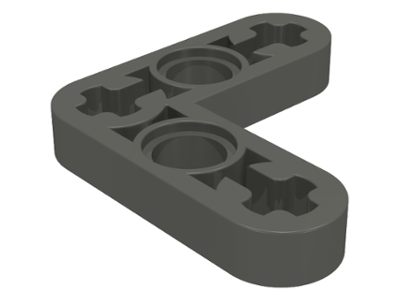 LEGO 32056 Dark Gray Technic, Liftarm, Modified Bent Thin L-Shape 3 x 3