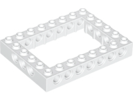 LEGO 32532 White Technic, Brick 6 x 8 Open Center