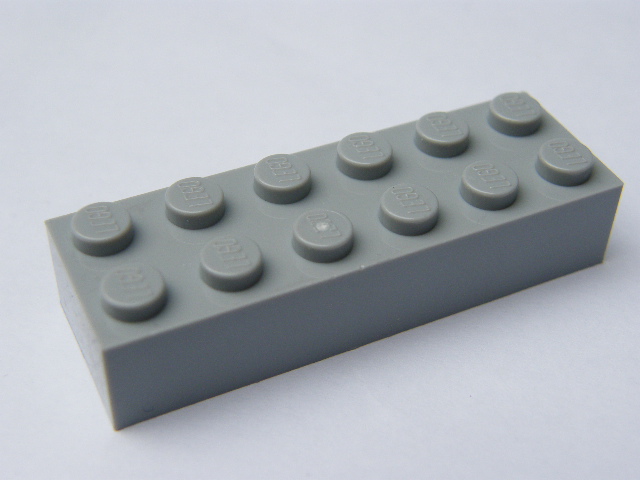 LEGO 2456 - Light Bluish Gray Brick 2 x 6