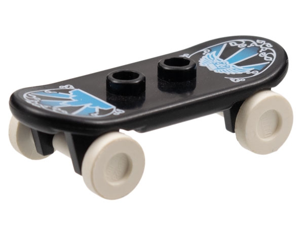 LEGO 42511c05pb06 - SKATEBOARD ČERNÝ S POTISKEM