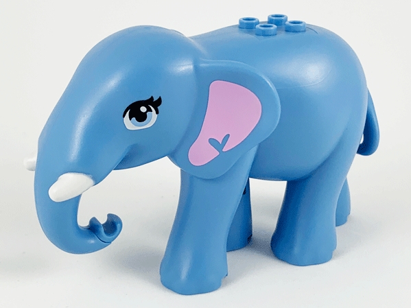 LEGO 67150c01pb01 - Slon, Elephant, Friends with Bright Pink Ears