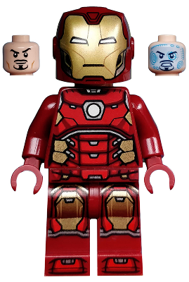 LEGO sh0612 Iron Man with Silver Hexagon on Chest