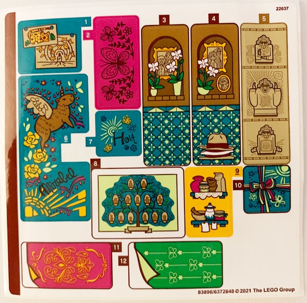 LEGO 43202stk01 Samolepky, Sticker Sheet for Set 43202