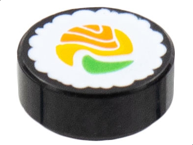 LEGO 98138pb261 - Sushi Roll Pattern