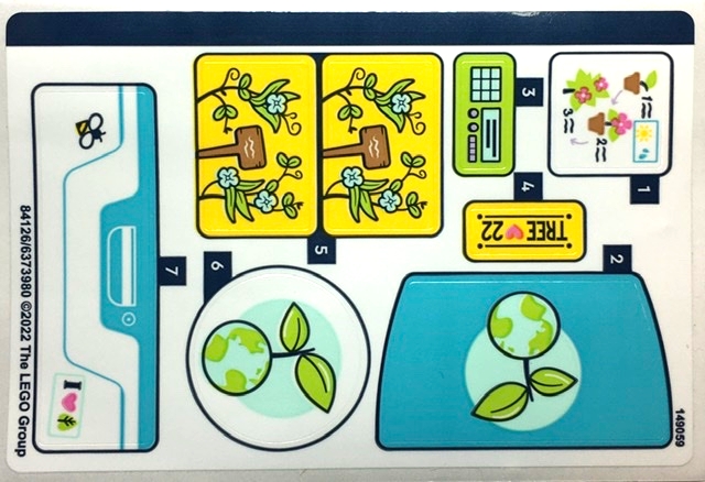 LEGO 41707stk01 SAMOLEPKY Sticker Sheet for Set 41707